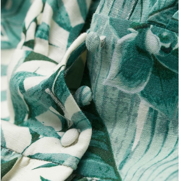 NWT Johanna Ortiz for H&M Natural White Leaf Dress - Picture 12 of 13